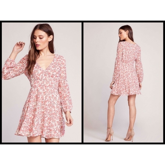 💕BB DAKOTA💕 Floral Chiffon Dress 4 NWT - Picture 4 of 8